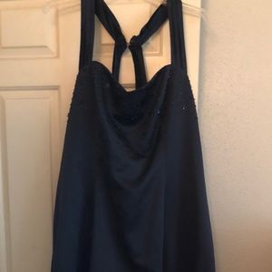 Dark Navy full length gown